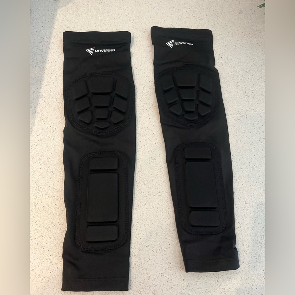 Padded Arm Sleeves 2 Pack, Elbow Forearm Crashproof Pads Medium